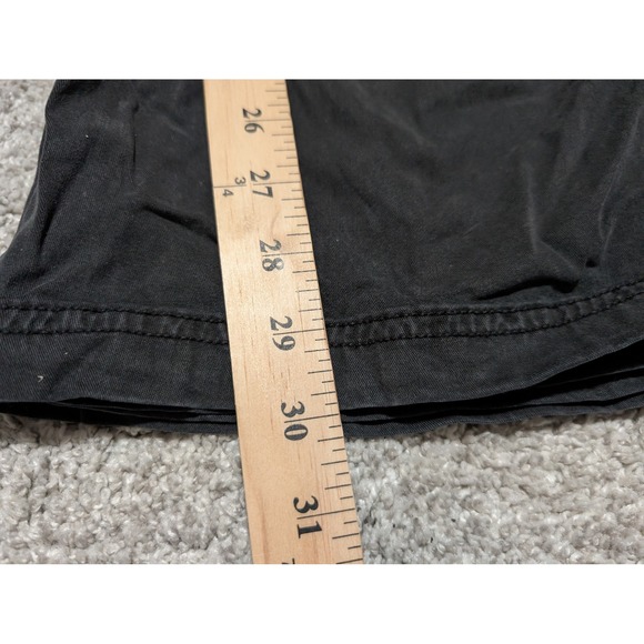American Eagle womens Black Wide Leg Cargo Pants Size 4 Regular Stretch Utility - Picture 7 of 7